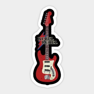 Rebel Rebel Electric Guitar Sticker